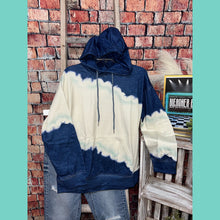 Navy Cream Aqua Vibes Hoodie