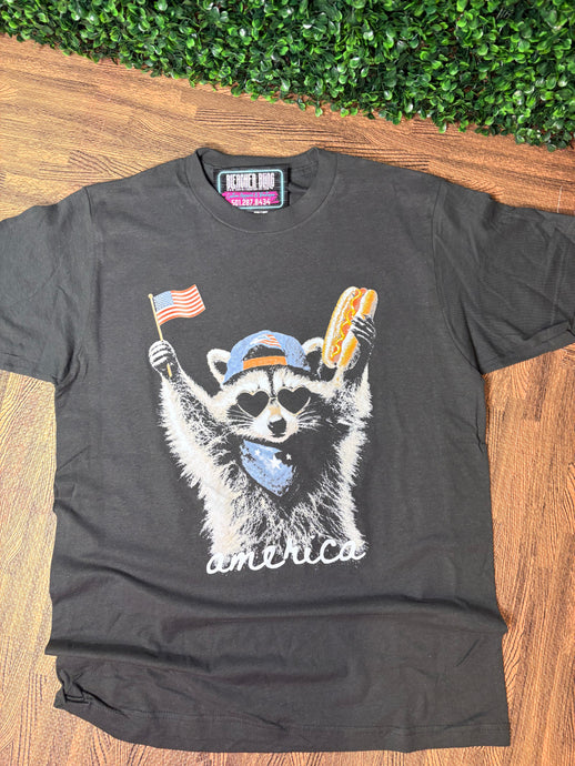 American Raccoon Graphic Tee