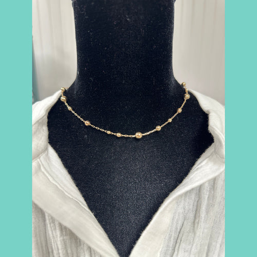 Water Resistant Graduated Bead Necklace