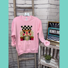 Blinged & Bold Nutcracker Pink Crewneck