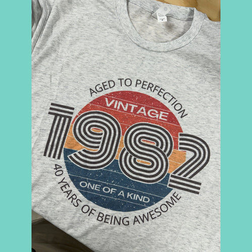 Aged to Perfection 1982 Graphic Tee