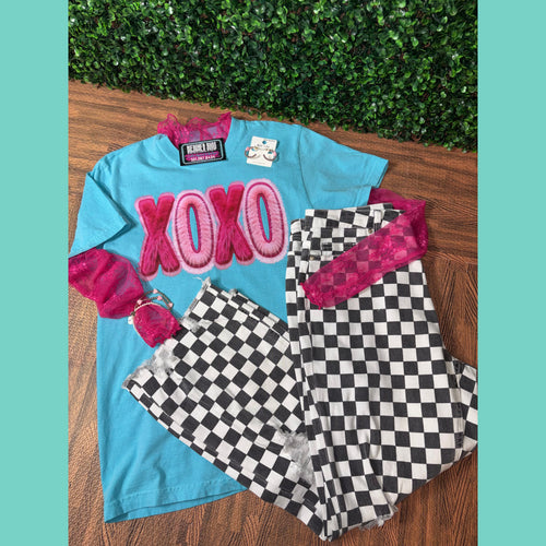 XOXO- Bleacher BLING Comfort Colors Tee