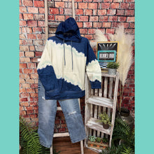 Navy Cream Aqua Vibes Hoodie