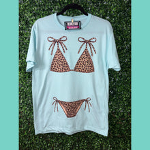 Leopard Bikini Cover Up Tee