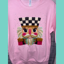 Blinged & Bold Nutcracker Pink Crewneck