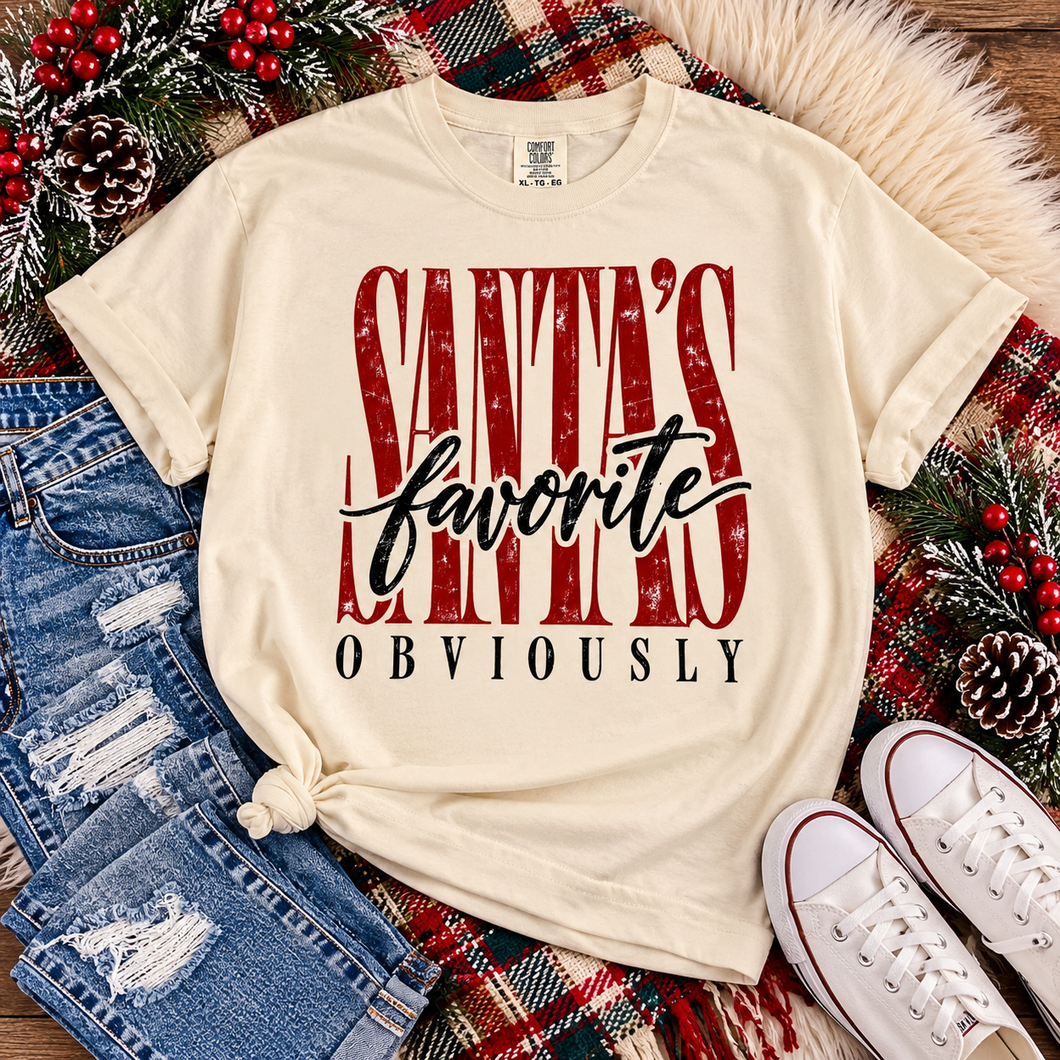 Santa's FAVORITE Obviously Tee