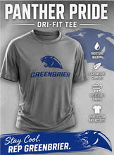 Graphite Heather Greenbrier Dri Fit Tee