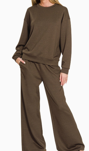 Buttery Pants Set Espresso
