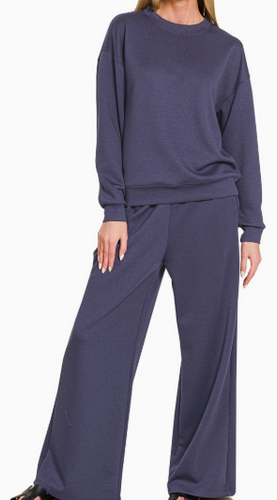 Buttery Pants Set Midnight