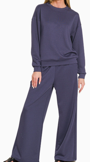 Buttery Pants Set Midnight
