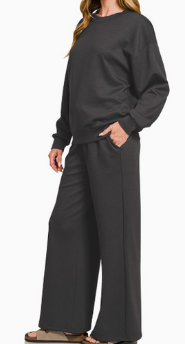 Buttery Pants Set Black