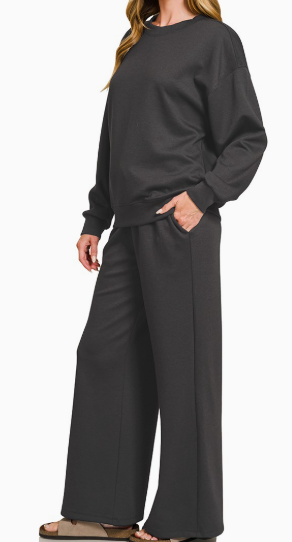 Buttery Pants Set Black