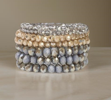 Gray Stackable Bracelet Set