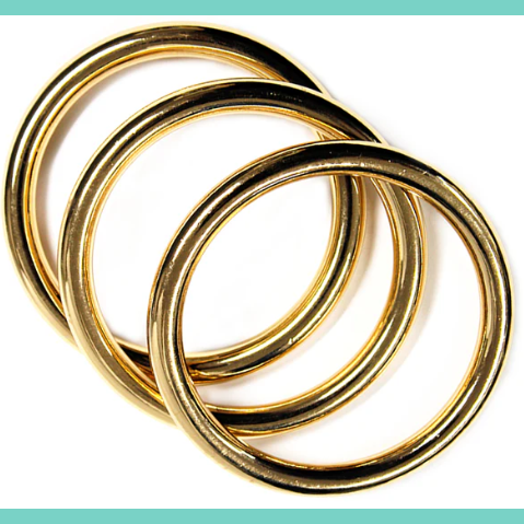 Set of 3 Gold Bangle Set