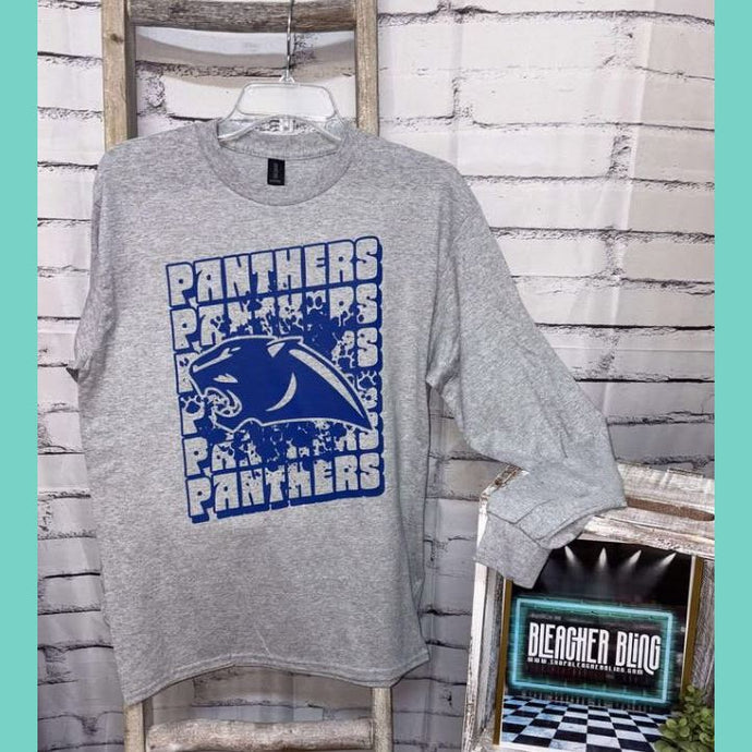 Panthers Stacked Long Sleeve Tee 25