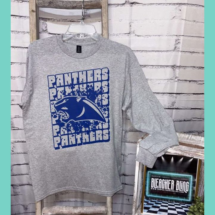 Panthers Stacked Long Sleeve Tee 25