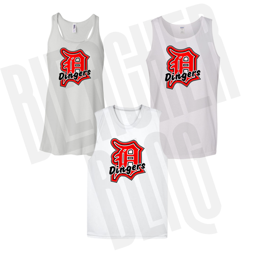 Dingers Big D White Tanks