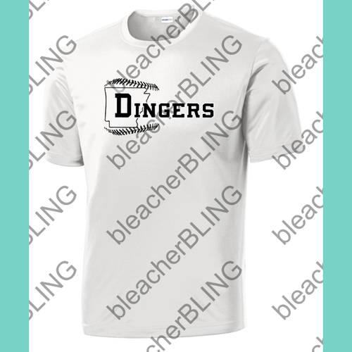 Dingers State White Tee