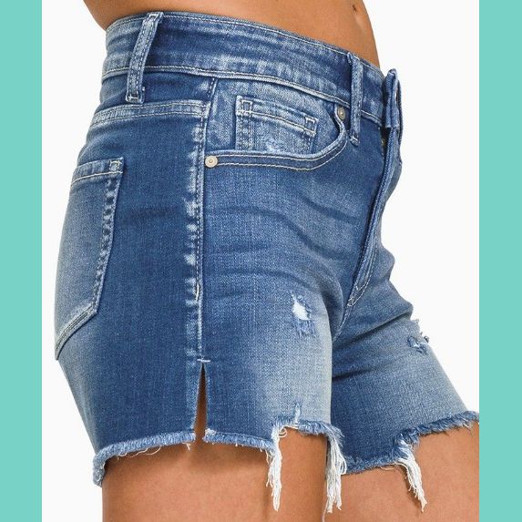 Frayed & Fierce Denim Shorts