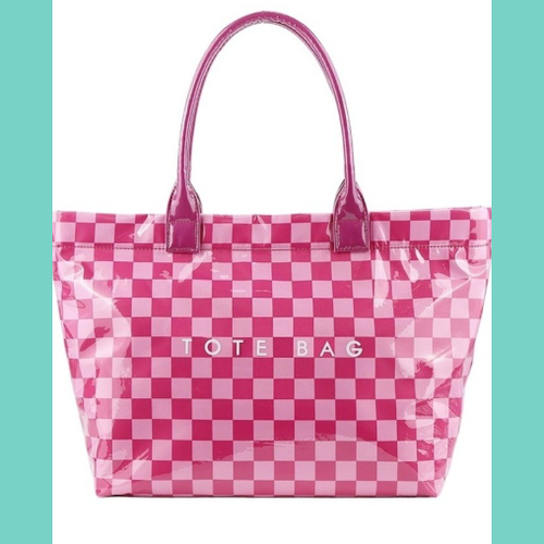 Pretty in Pink Check Tote