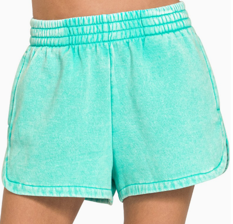 Mint Washed Out Wild Shorts