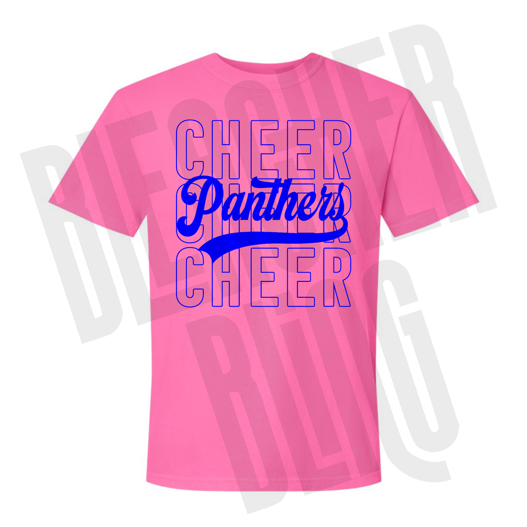 *PRE-ORDER* Panthers Cheer Spirit Stack Tee