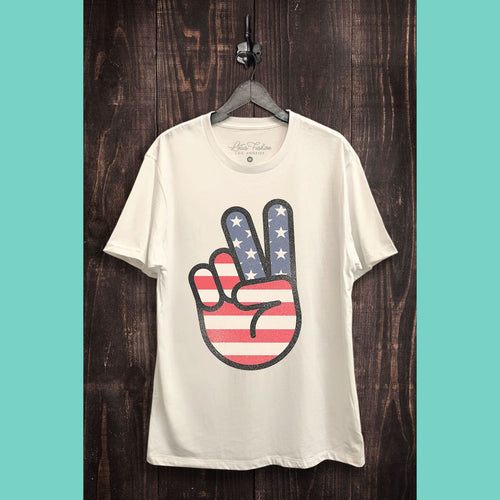 American Peace Sign Graphic Tee