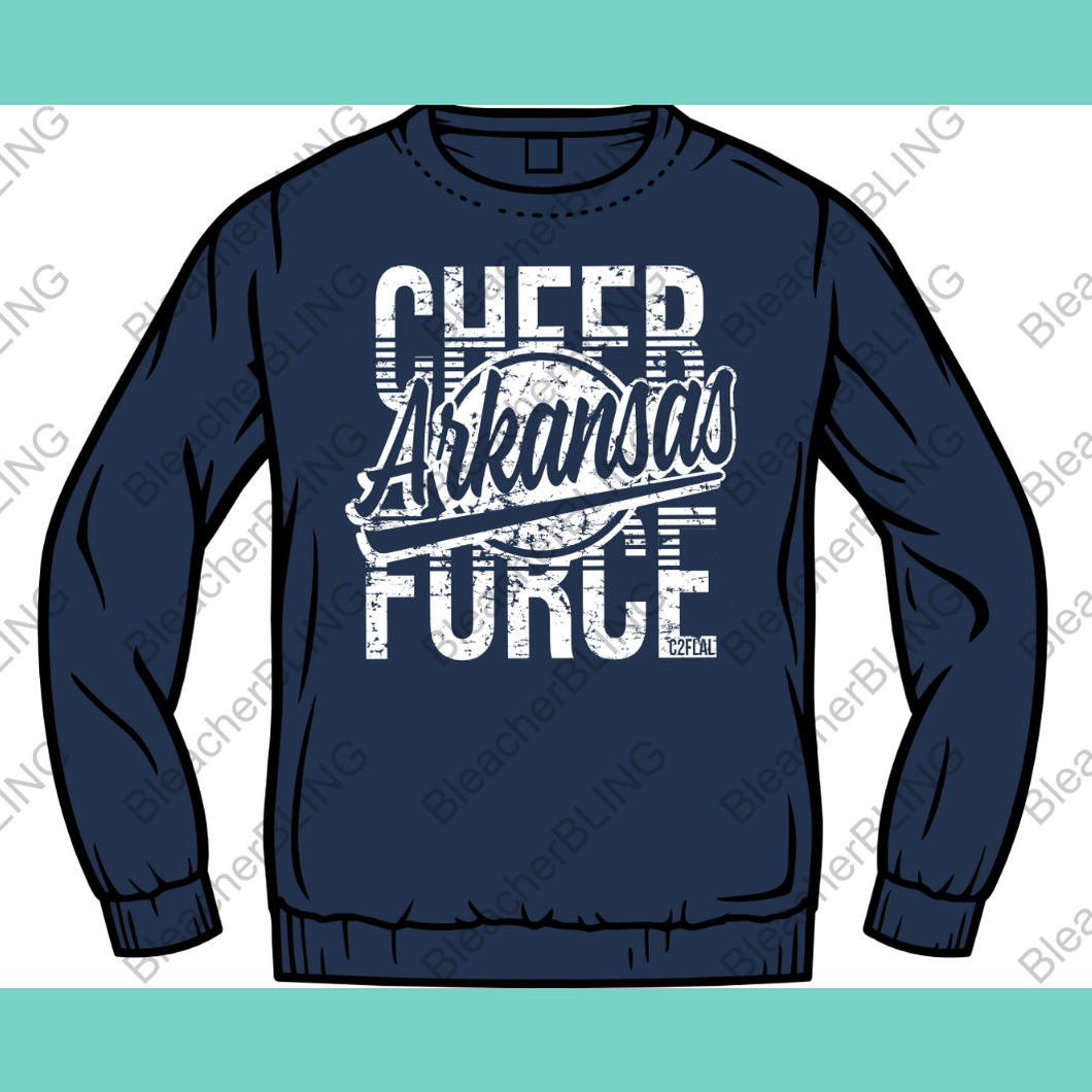 Cheer Force Stacked Crew Neck Sweatshirt (CFA 21-22)