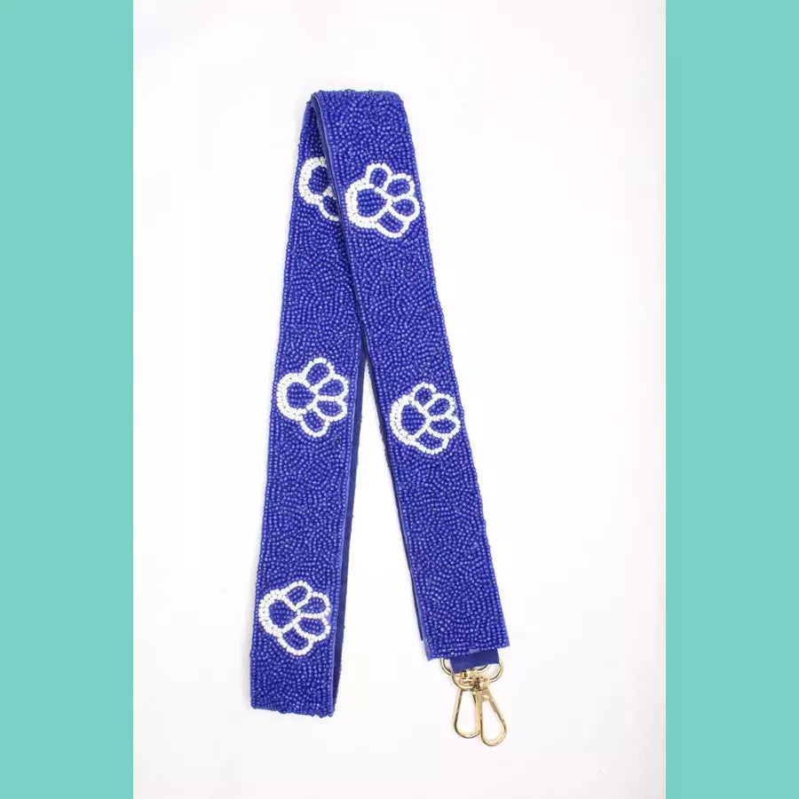 Paw Print Beaded Game Day Strap