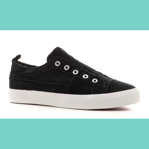 Corkys Babalu Slip-On Sneaker Black Velvet