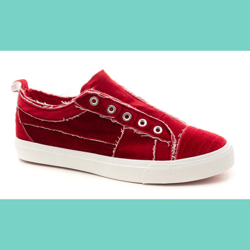 Corkys Babalu Slip-On Sneaker Red Velvet