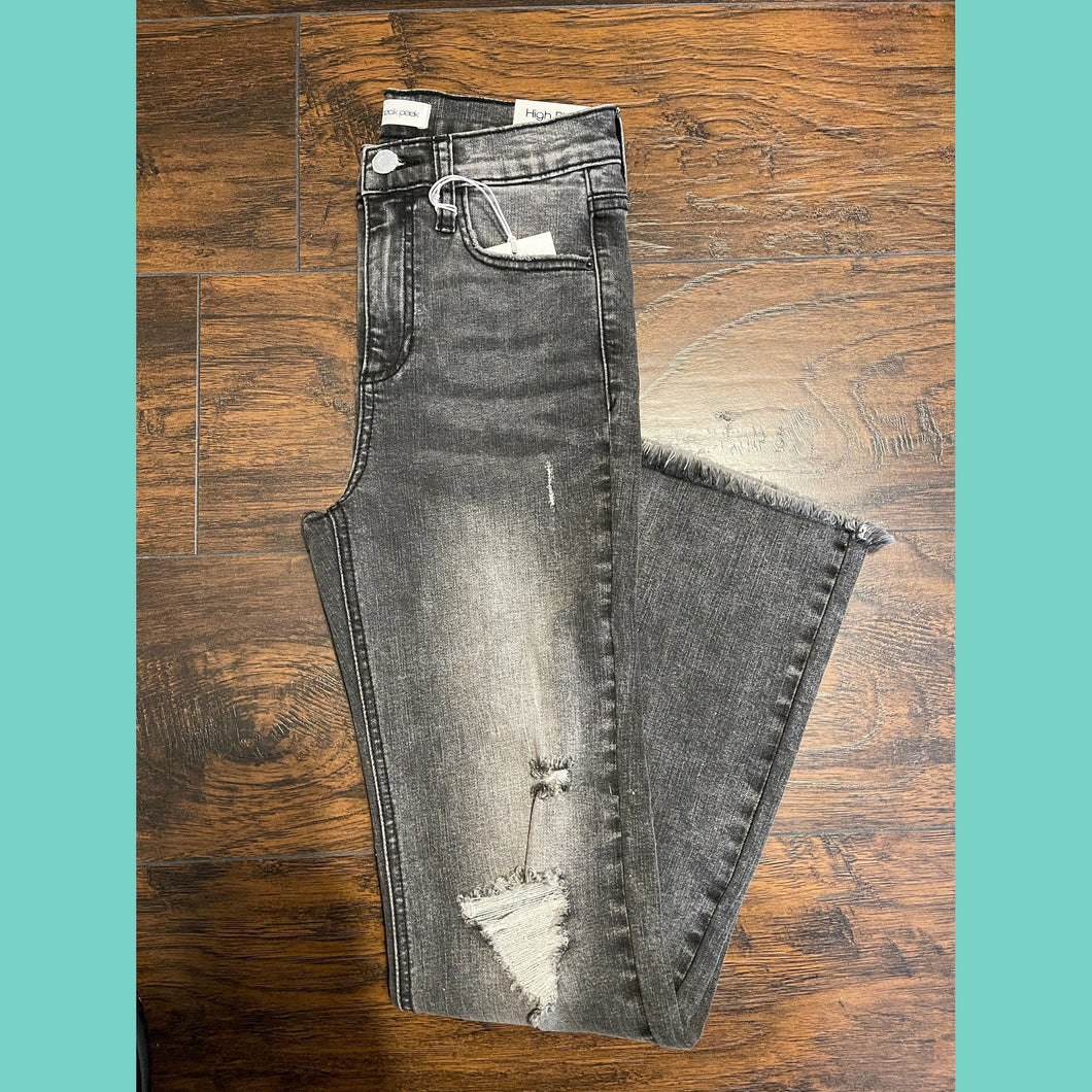 SP High Rise Straight Frayed Jean