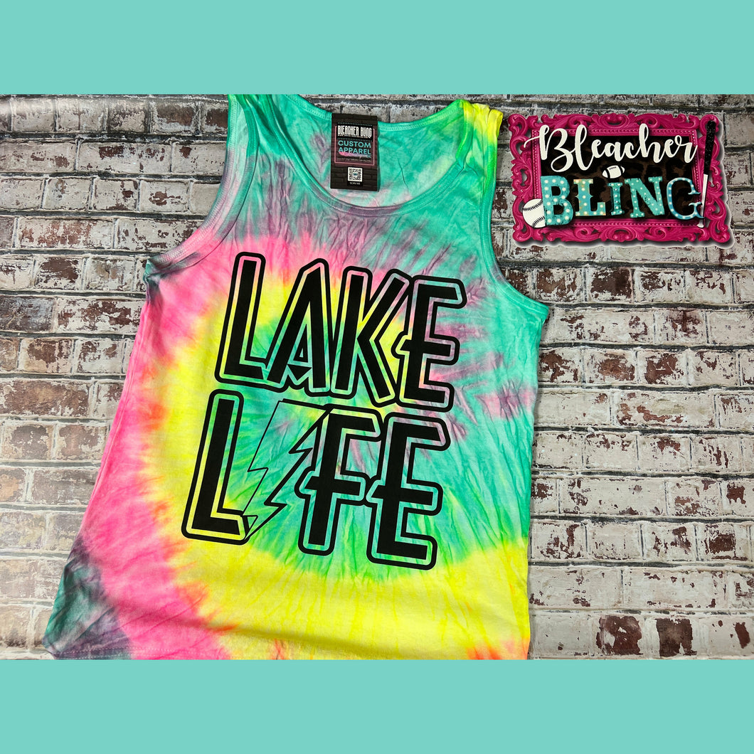 Lake Life Tie Dye Tank