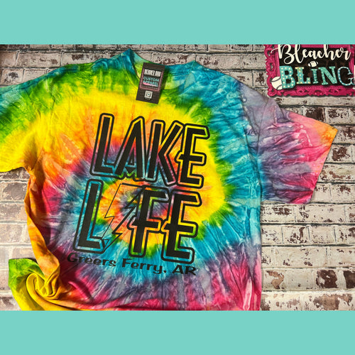 Greers Ferry Lake Life Tie Dye Tee