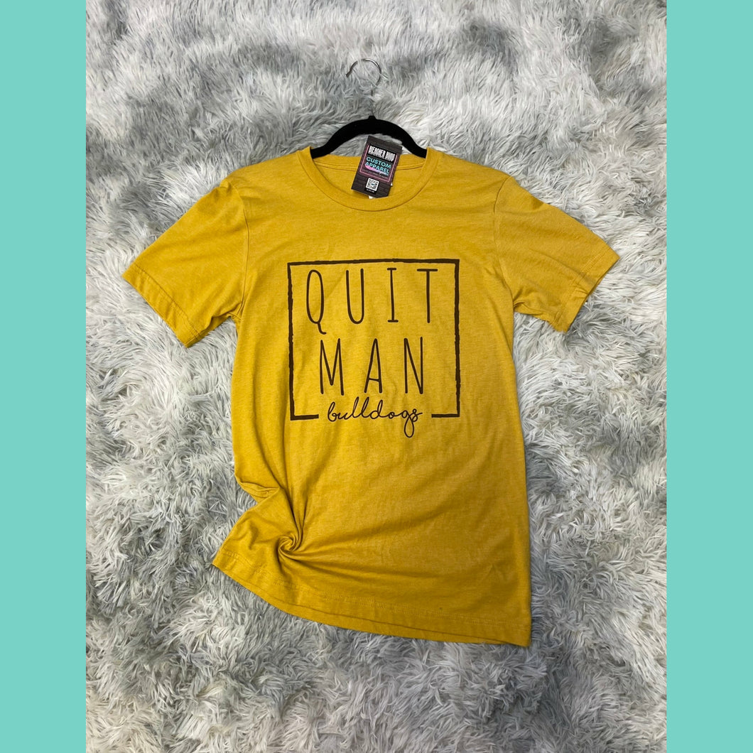 Quitman Bulldogs Boxed In Graphic Tee