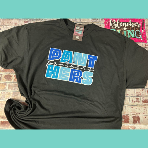 Panthers Shades of Blue Graphic Tee